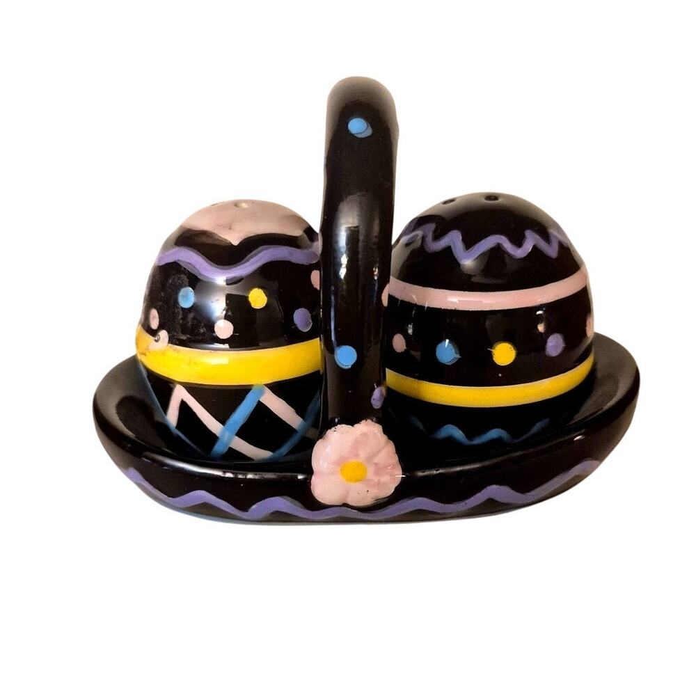 Vintage Easter Egg Salt and Pepper Shakers